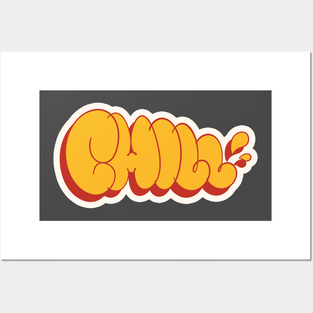 Chill Graffiti Vandal Wall Art by KNTG